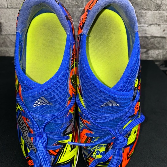 Adidas Nemeziz 19.3 TF The Journey Lionel Messi Soccer Signal Grn/Blk/Royal BL - Picture 7 of 9